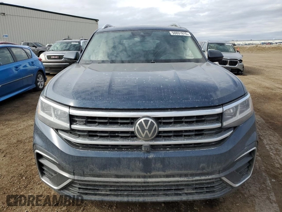 2022 Volkswagen Atlas SEL Premium R-Line with VIN 1V2FR2CA0NC559939, listed as a Copart auction lot 50891915 with 37,885 mi miles and Salvage title. Bid and sale history available at DreamBid. Image 5.