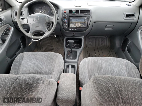 1999 Honda Civic LX with VIN 2HGEJ6677XH585273, listed as a Copart auction lot 51164635 with 184,874 mi miles and Salvage Title. Bid and sale history available at DreamBid. Image 8.