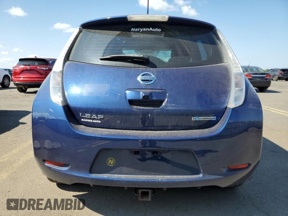2017 Nissan LEAF SL with VIN 1N4BZ0CP8HC305639, listed as a Copart auction lot 72164814 with 21,897 mi miles and Salvage Title. Bid and sale history available at carsss.com. Image 6.
