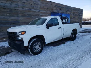 2020 Chevrolet Silverado 1500 Work Truck with VIN 3GCNWAEH3LG330501, listed as a Copart auction lot 84413054 with 99,049 mi miles and Clean Title. Bid and sale history available at carsss.com. Image 1.