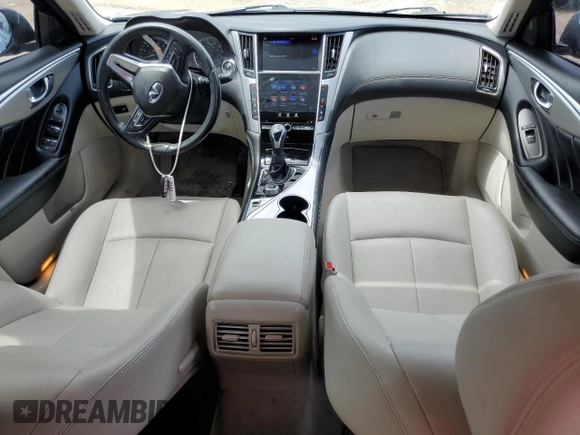 2019 Infiniti Q50 Luxe with VIN JN1EV7AP8KM543039, listed as a Copart auction lot 61196104 with 68,084 mi miles and Non repairable. Bid and sale history available at DreamBid. Image 8.