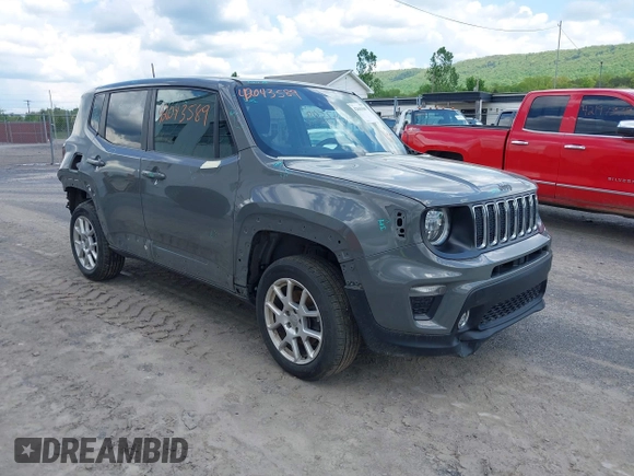 2021 Jeep Renegade Latitude with VIN ZACNJDB14MPM34631, listed as a IAAI auction lot 42043589 with 44,955 mi miles and . Bid and sale history available at DreamBid. Image 1.