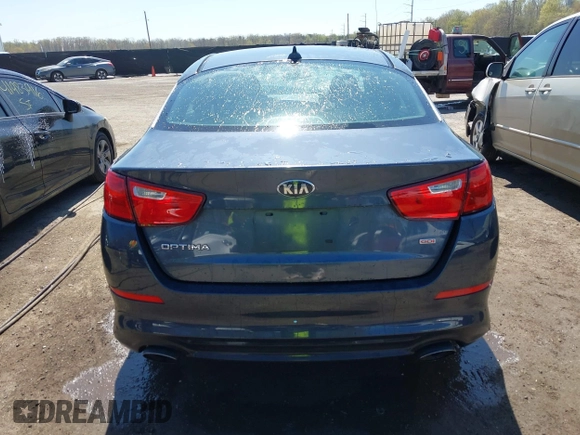 2015 Kia Optima LX with VIN KNAGM4A74F5569738, listed as a IAAI auction lot 41980622 with 161,434 mi miles. Bid and sale history available at carsss.com. Image 16.