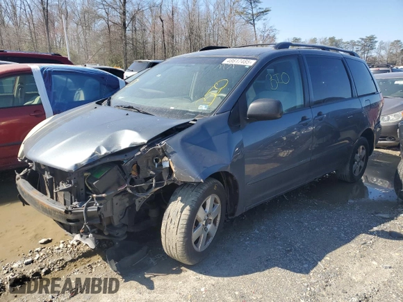 2008 Toyota Sienna with VIN 5TDZK23C38S168937, listed as a Copart auction lot 48617485 with 217,608 mi miles and Salvage Title. Bid and sale history available at DreamBid. Image 1.
