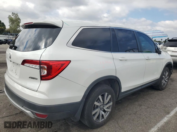2021 Honda Pilot EX-L z VIN 5FNYF6H50MB036573, wystawiony jako Copart lot #54623025 z przebiegiem 108 967 mil mil oraz Szkoda całkowita • Salvage title. Historia ofert i sprzedaży dostępna na DreamBid. Obrazek 3.