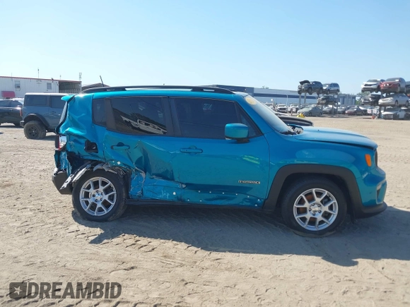 2020 Jeep Renegade Latitude with VIN ZACNJAB10LPM09870, listed as a IAAI auction lot 42063390 with 59,201 mi miles. Bid and sale history available at carsss.com. Image 13.