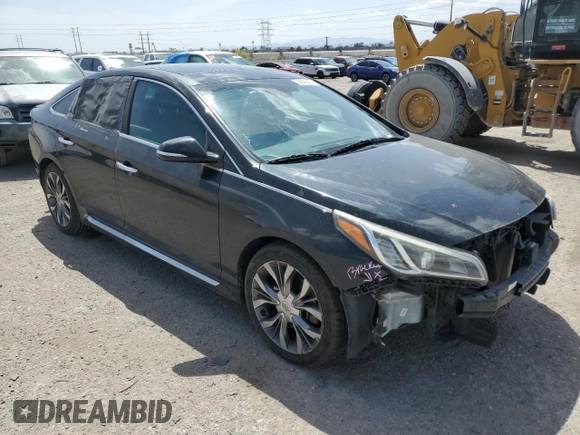 2015 Hyundai Sonata Sport with VIN 5NPE34AB5FH259115, listed as a Copart auction lot 50923435 with 115,160 mi miles and Salvage Title. Bid and sale history available at carsss.com. Image 4.