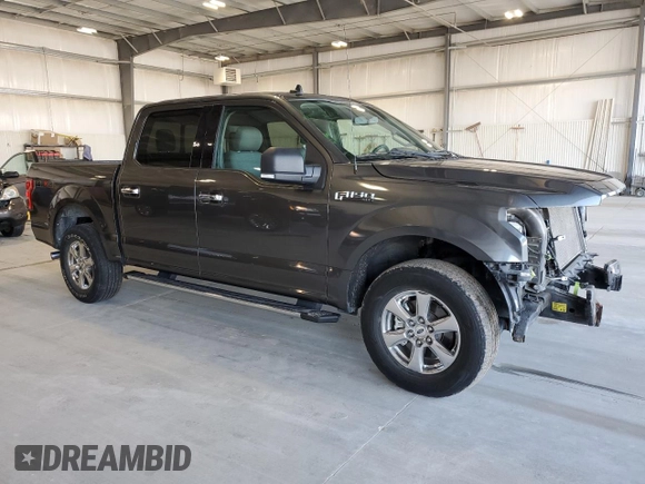 2020 Ford F-150 XL with VIN 1FTEW1EP6LFB15462, listed as a Copart auction lot 54035435 with 42,818 mi miles and Salvage title. Bid and sale history available at DreamBid. Image 4.
