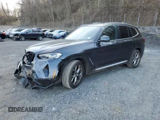2024 BMW X3 xDrive30i with VIN 5UX53DP0XR9W02177, listed as a Copart auction lot 53045675 with 14,018 mi miles and Salvage Title. Bid and sale history available at DreamBid. Image 1.