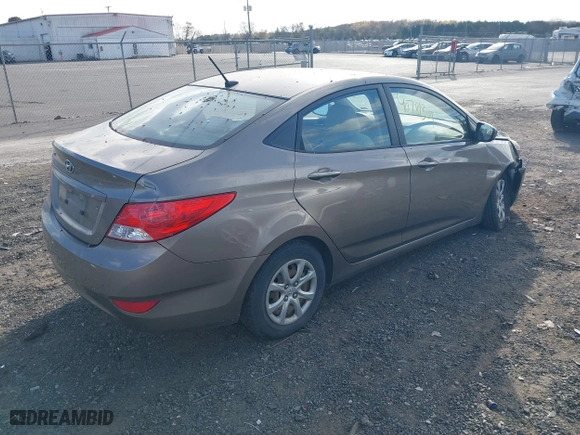2012 Hyundai Accent GLS with VIN KMHCT4AE6CU201674, listed as a IAAI auction lot 40781309 with 90,356 mi miles. Bid and sale history available at carsss.com. Image 4.