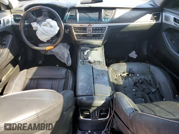 2018 Genesis G80 5.0L Ultimate with VIN KMHGN4JF4JU237199, listed as a Copart auction lot 64062644 with Not Provided miles and Salvage Title. Bid and sale history available at carsss.com. Image 8.