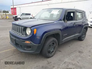 2018 Jeep Renegade Sport with VIN ZACCJBAH9JPJ00875, listed as a IAAI auction lot 41134090 with 127,574 mi miles and . Bid and sale history available at DreamBid. Image 6.