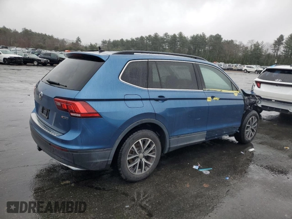 2019 Volkswagen Tiguan SE with VIN 3VV2B7AX9KM183777, listed as a Copart auction lot 51765605 with 80,492 mi miles and Salvage Title. Bid and sale history available at DreamBid. Image 3.