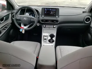 2023 Hyundai Kona Electric SE with VIN KM8K23AGXPU184488, listed as a Copart auction lot 70221173 with 36 mi miles. Bid and sale history available at carsss.com. Image 8.