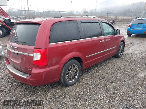 2011 Chrysler Town & Country Limited with VIN 2A4RR6DG1BR630717, listed as a IAAI auction lot 41652892 with 156,435 mi miles. Bid and sale history available at carsss.com. Image 4.