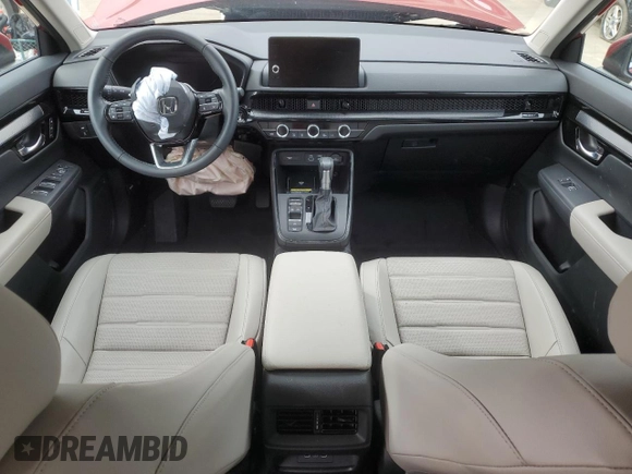 2025 Honda CR-V EX-L with VIN 7FARS4H72SE012296, listed as a Copart auction lot 50928565 with 5,044 mi miles and Salvage Title. Bid and sale history available at DreamBid. Image 8.