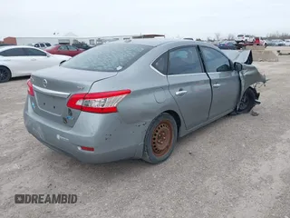 2013 Nissan Sentra SV with VIN 3N1AB7AP9DL653733, listed as a IAAI auction lot 41730100 with Not Provided miles and . Bid and sale history available at DreamBid. Image 4.