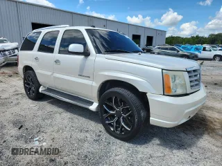 2004 Cadillac Escalade with VIN 1GYEK63N74R228938, listed as a Copart auction lot 63845725 with 267,438 mi miles and Salvage title. Bid and sale history available at DreamBid. Image 4.