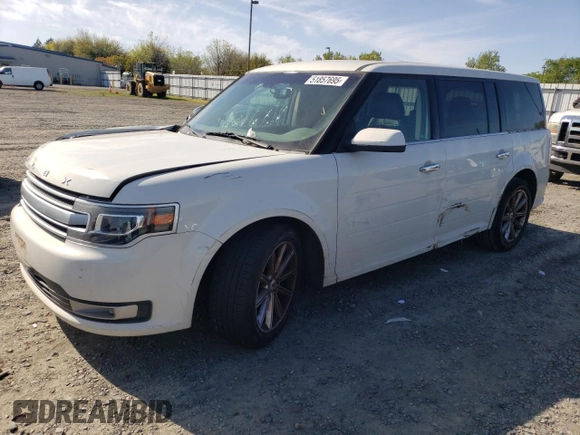 2014 Ford Flex Limited with VIN 2FMGK5D84EBD14449, listed as a Copart auction lot 51857695 with 117,337 mi miles and Salvage Title. Bid and sale history available at carsss.com. Image 1.