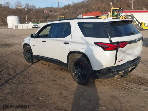 2023 Chevrolet Traverse Premier with VIN 1GNEVKKW8PJ218171, listed as a IAAI auction lot 41822396 with 38,345 mi miles. Bid and sale history available at carsss.com. Image 3.