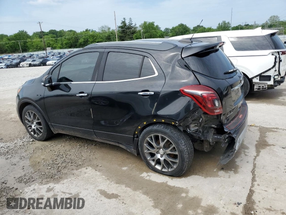 2017 Buick Encore Sport Touring с VIN KL4CJ1SB9HB052400, выставлен на аукционе Copart как лот 56376475 с пробегом 103 466 миль миль и На запчасти • Non repairable. История ставок и продаж доступна на DreamBid. Изображение 2.
