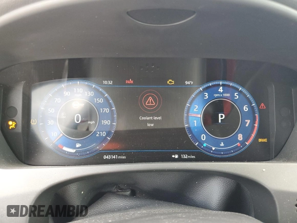 2019 Jaguar F-Pace SVR with VIN SADCZ2EE8KA606005, listed as a Copart auction lot 63608455 with 43,141 mi miles and Salvage title. Bid and sale history available at DreamBid. Image 9.