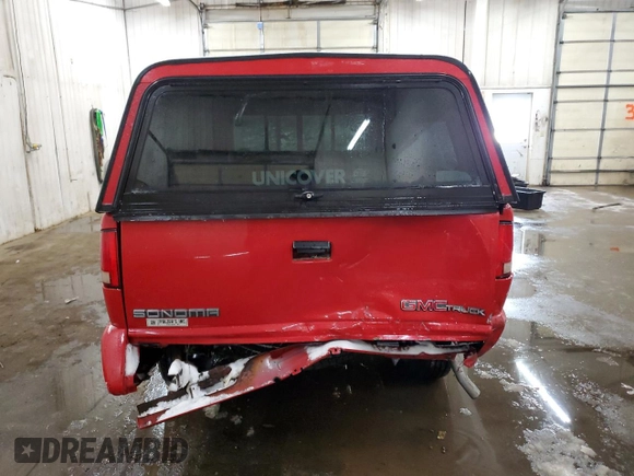 1995 GMC Sonoma with VIN 1GTCT19W1S8525073, listed as a Copart auction lot 48029445 with 122,777 mi miles and Salvage Title. Bid and sale history available at carsss.com. Image 6.