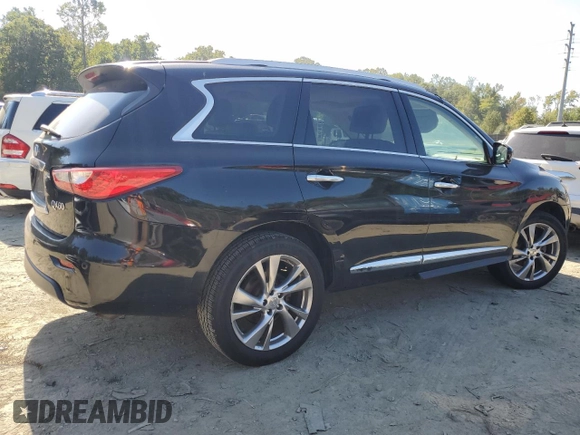2013 Infiniti JX35 with VIN 5N1AL0MN0DC345790, listed as a Copart auction lot 74954564 with 184,795 mi miles and Clean Title. Bid and sale history available at carsss.com. Image 3.