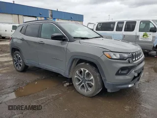 2023 Jeep Compass Limited with VIN 3C4NJDCN6PT561222, listed as a Copart auction lot 80028534 with 24,002 mi miles and Salvage Title. Bid and sale history available at carsss.com. Image 4.