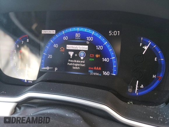 2019 Toyota Corolla Hatchback SE with VIN JTNK4RBE7K3049073, listed as a Copart auction lot 69481624 with 37,494 mi miles and Salvage Title. Bid and sale history available at carsss.com. Image 9.