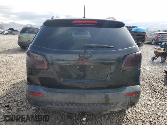2013 Kia Sorento SX with VIN 5XYKW4A23DG416526, listed as a Copart auction lot 50945605 with 190,428 mi miles and Salvage Title. Bid and sale history available at carsss.com. Image 6.