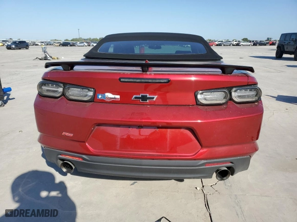 2023 Chevrolet Camaro 2LT with VIN 1G1FD3DS2P0137536, listed as a Copart auction lot 74040374 with 6,603 mi miles and Salvage Title. Bid and sale history available at carsss.com. Image 6.