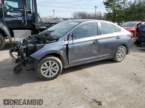 2020 Hyundai Accent SE with VIN 3KPC24A64LE107081, listed as a Copart auction lot 44814583 with 0 mi miles. Bid and sale history available at carsss.com. Image 1.