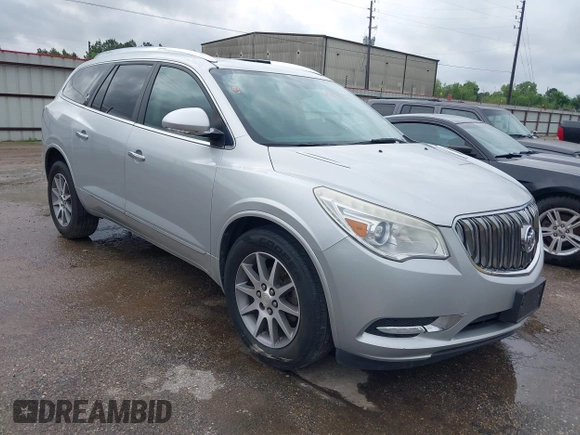 2014 Buick Enclave Leather with VIN 5GAKRBKD1EJ306833, listed as a IAAI auction lot 42154259 with 217,656 mi miles and . Bid and sale history available at DreamBid. Image 1.