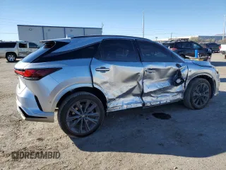 2025 Lexus RX with VIN 2T2BCMEAXSC021015, listed as a Copart auction lot 42031105 with 249 mi miles and Salvage Title. Bid and sale history available at carsss.com. Image 3.