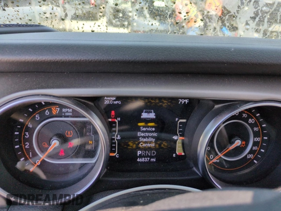 2020 Jeep Gladiator Sport S с VIN 1C6HJTAG1LL158662, выставлен на аукционе Copart как лот 60074745 с пробегом 46 837 миль миль и Списание • Salvage title. История ставок и продаж доступна на DreamBid. Изображение 9.