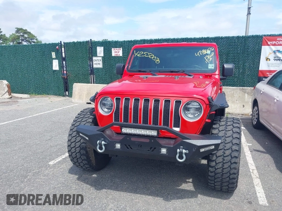 2021 Jeep Wrangler Unlimited Sahara z VIN 1C4HJXEGXMW631033, wystawiony jako IAAI lot #42550070 z przebiegiem 54 429 mil mil oraz . Historia ofert i sprzedaży dostępna na DreamBid. Obrazek 12.