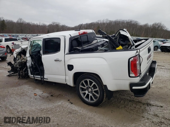 2021 GMC Canyon 4WD Denali with VIN 1GTG6EEN5M1146182, listed as a Copart auction lot 45805015 with 0 mi miles and Salvage Title. Bid and sale history available at carsss.com. Image 2.
