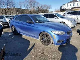 2016 BMW 2 Series M235i xDrive with VIN WBA1J9C55GV371825, listed as a Copart auction lot 42714675 with 86,108 mi miles and Salvage Title. Bid and sale history available at carsss.com. Image 4.