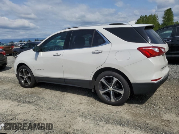 2018 Chevrolet Equinox Premier with VIN 2GNAXWEX1J6326785, listed as a Copart auction lot 55337285 with Not Provided miles and Salvage Title. Bid and sale history available at carsss.com. Image 2.