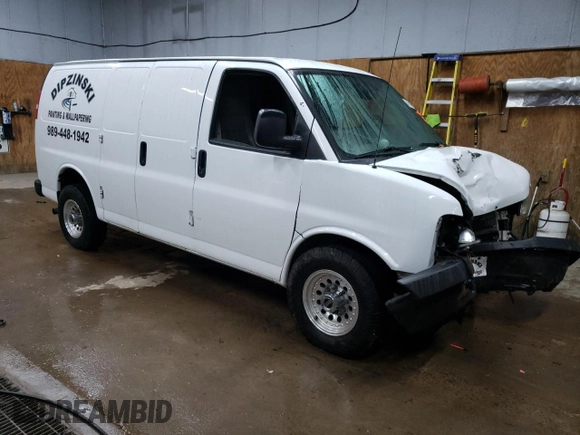 2015 Chevrolet Express Cargo with VIN 1GCWGFCF8F1197303, listed as a Copart auction lot 84651484 with Not provided miles and Salvage title. Bid and sale history available at DreamBid. Image 4.
