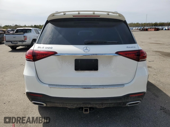 2021 Mercedes-Benz GLE 350 with VIN 4JGFB4KB7MA470273, listed as a Copart auction lot 50621625 with 58,590 mi miles and Salvage title. Bid and sale history available at DreamBid. Image 6.