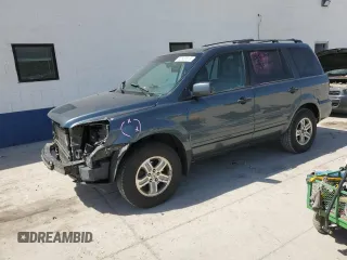 2005 Honda Pilot EX-L with VIN 5FNYF18525B038846, listed as a Copart auction lot 52600515 with 199,683 mi miles and Salvage Title. Bid and sale history available at carsss.com. Image 1.