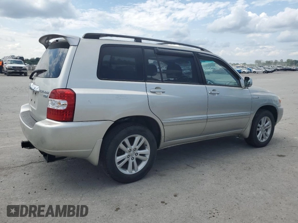 2007 Toyota Highlander with VIN JTEHW21A970044363, listed as a Copart auction lot 59811165 with 205,846 mi miles and Clean title. Bid and sale history available at DreamBid. Image 3.