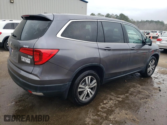 2017 Honda Pilot EX-L with VIN 5FNYF5H54HB038018, listed as a Copart auction lot 44625945 with 49,436 mi miles and Salvage Title. Bid and sale history available at carsss.com. Image 3.