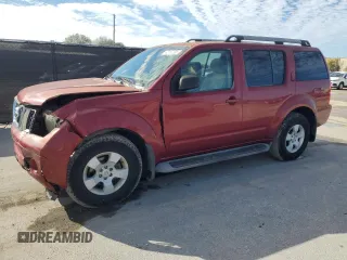 2005 Nissan Pathfinder LE z VIN 5N1AR18U85C724592, wystawiony jako Copart lot #42197395 z przebiegiem 144 783 mil mil oraz Szkoda całkowita • Salvage title. Historia ofert i sprzedaży dostępna na DreamBid. Obrazek 1.