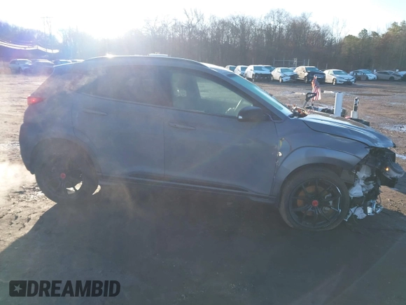 2021 Hyundai Kona Night Edition with VIN KM8K6CA59MU709345, listed as a IAAI auction lot 41197189 with 29,329 mi miles and . Bid and sale history available at carsss.com. Image 14.