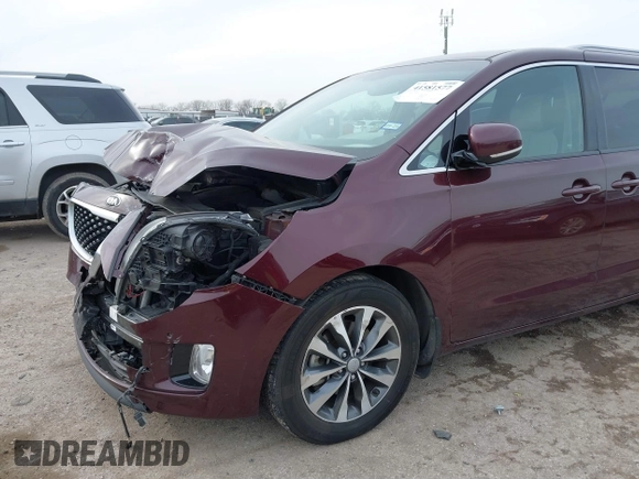 2017 Kia Sedona EX with VIN KNDMC5C11H6278098, listed as a IAAI auction lot 41581577 with 98,748 mi miles. Bid and sale history available at carsss.com. Image 6.