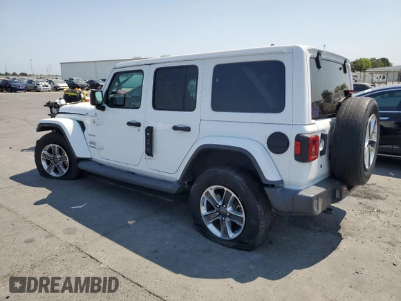 2018 Jeep Wrangler Unlimited Sahara с VIN 1C4HJXEG5JW303515, выставлен на аукционе Copart как лот 59985005 с пробегом 58 628 миль миль и Списание • Salvage title. История ставок и продаж доступна на DreamBid. Изображение 2.
