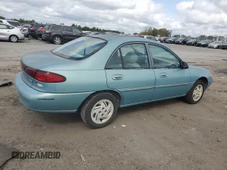 1997 Ford Escort LX with VIN 1FALP13P2VW182592, listed as a Copart auction lot 75612734 with 84,806 mi miles and Salvage Title. Bid and sale history available at carsss.com. Image 3.